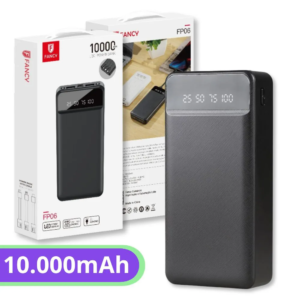 CARREGADOR POWER BANK 10000MAH USB COM LUZ EMERGENCIA XO-PR162 - Image 1